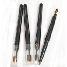 Nuevo lápiz de cejas impermeable 2 en 1 con etiqueta privada, doble cabezal con arbusto de cejas